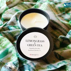 8 oz Soy Wax Candle - Lemongrass & Green Tea